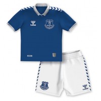 Everton Michael Keane #5 Hjemmedraktsett Barn 2023-24 Kortermet (+ Korte bukser)